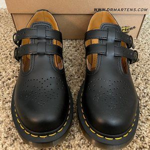 Black Dr. Martins Mary Jane Shoes